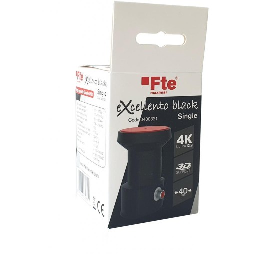 LNB Single Fte eXcellento Black LTE 0,1 dB