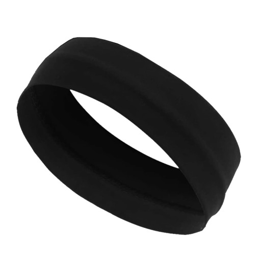 KLASICKÝ HLADKÝ MATERIÁL VLASOVÝ PÁS, ČIERNA, NA HLAVU