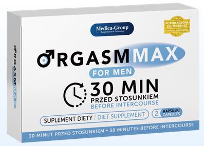 Medica-Group Orgasm Max pre mužov pre rýchlu, silnú a dlhú erekciu, 2 kapsuly