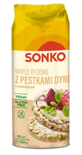 Sonko Ryžové oblátky s tekvicovými semienkami a morskými riasami