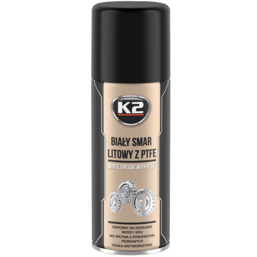 K2 BIELY LÍTIOVÝ TUK S PTFE TEFlon 400ML