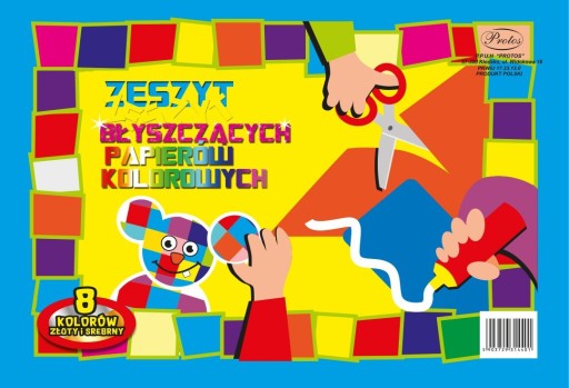 Zápisník z lesklých farebných papierov A5 Protos