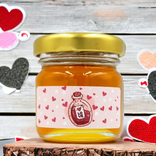 MED mini Med na VALENTÍNA v tégliku 40g s nálepkou Darčekový darček