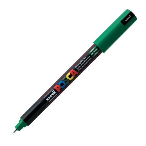 Popisovač UNI POSCA PC-1MR zelený (6)