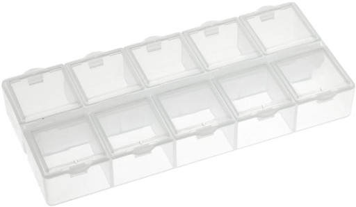 Organizér s 10 samostatnými priehradkami 13,3x6x2,1cm OR8