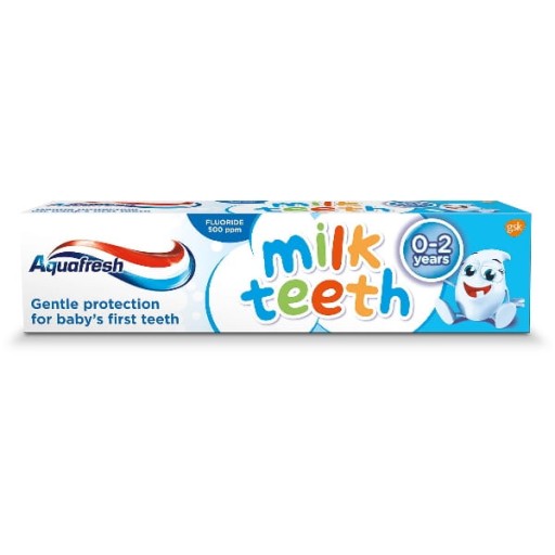 Zubná pasta Aquafresh pre deti 0-2 mliečne zúbky