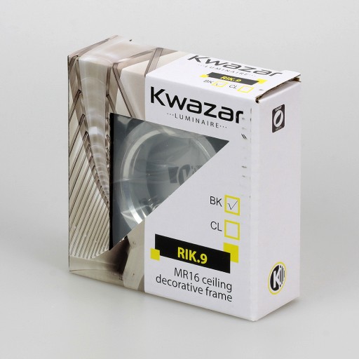 GLASS SQUARE BLACK halogénové svietidlo pre LED