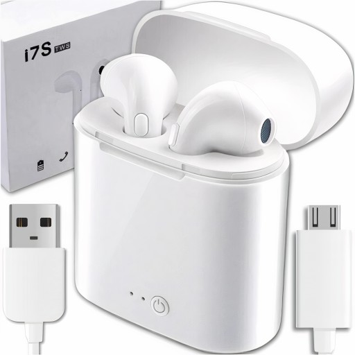 BEZDRÔTOVÉ SLÚCHADLÁ BT i7s TWS SO ŠPORTOVÝM MIKROFÓNOM POWERBANK