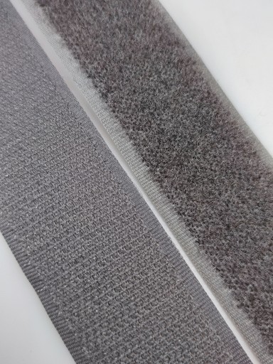 Páska na suchý zips 30 mm ŠEDÁ 1 METER sada
