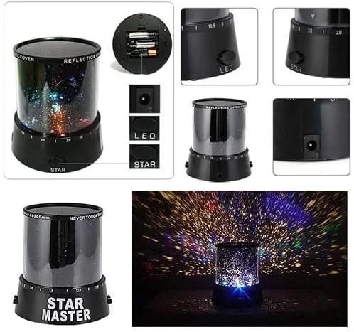 Mini hviezdicový projektor, vesmírna lampa napájaná cez USB