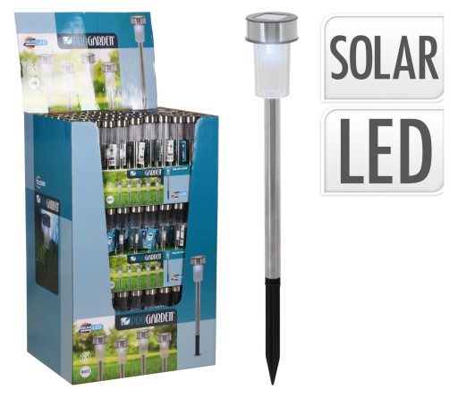 LED solárne svietidlo, 6 cm, záhradné, 1 ks, dekoratívne