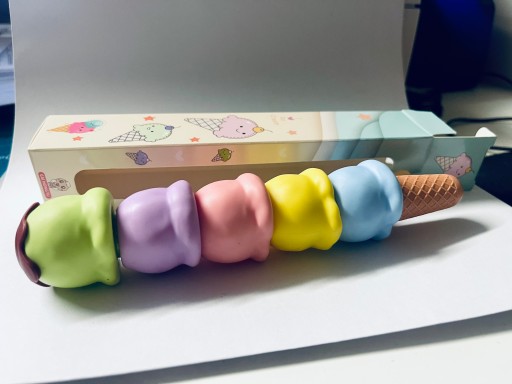 Fixky, fixky, zvýrazňovač, ZMRZLINA, pastel, 18 cm, 5 ks.
