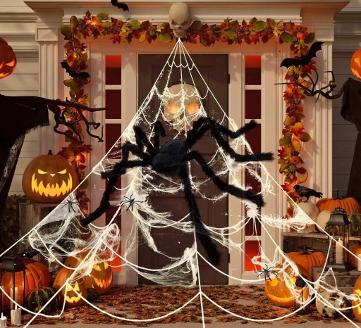 SCARY umelý GIANT SPIDER XL 75CM halloween