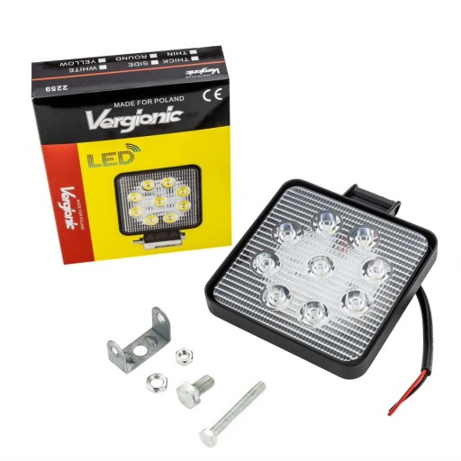 HALOGÉNOVÁ PRACOVNÁ LAMPA 9 LED SEARCH 27W 12V