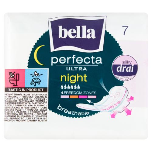 BELLA Perfecta Night hygienické vložky, 7 ks.