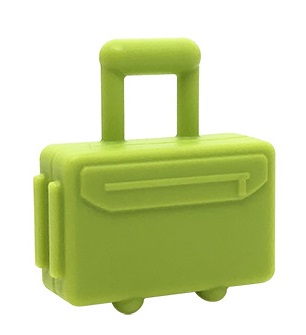 LEGO Bag Cestovný kufor limetka 37178