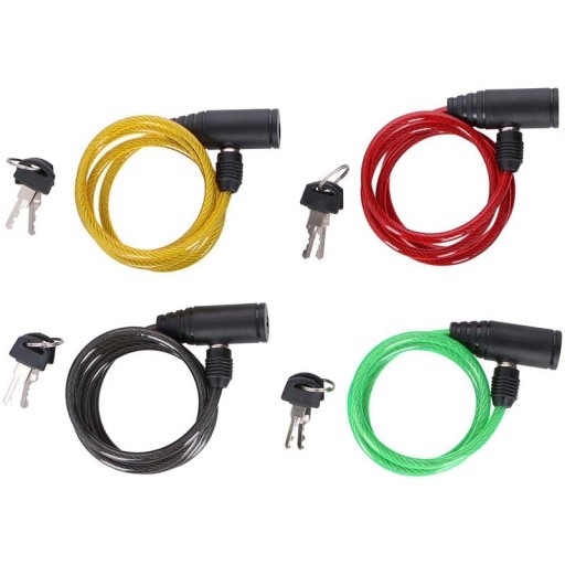 Špirálový zámok na bicykel Dunlop E8711252082585_YELLOW