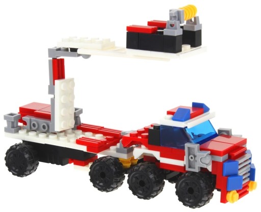Stavebné bloky City 2v1 hasičský robot