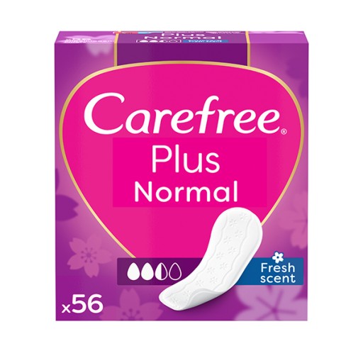 Hygienické vložky CAREFREE Plus Original Fresh Scent 56 ks