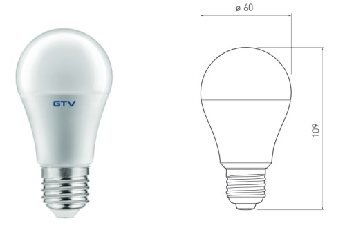 E27 12W neutrálna LED žiarovka LD-PN2A60-12
