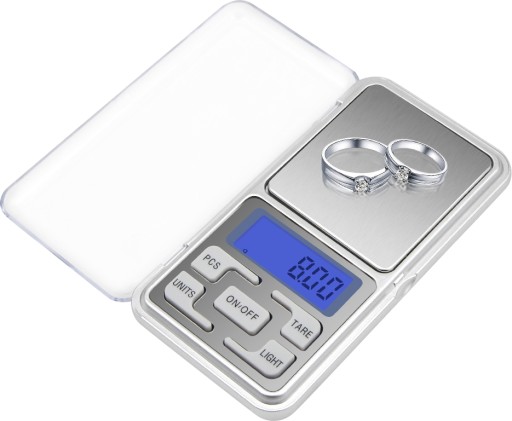PRESNÁ VÁHA NA ELEKTRONICKÉ ŠPERKY 0,1g / 500g LCD + SÚPRAVA BATÉRIÍ