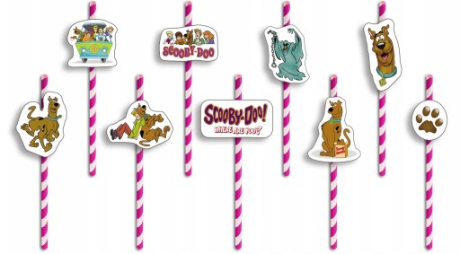 NARODENINOVÉ SLAMKY s POSTAVIČKAMI - SCOOBY-DOO NARODENINOVÁ ROZPRÁVKA - 8 ks.