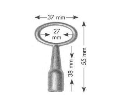 8 mm kľúč. štvorcový, čapový typ od BEVER