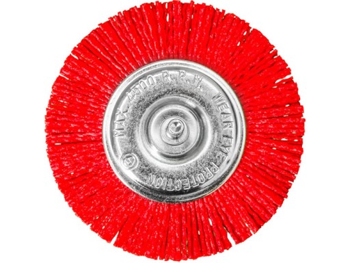 NYLONOVÁ KOTÚČOVÁ KEFA 100 mm stopka 6 mm