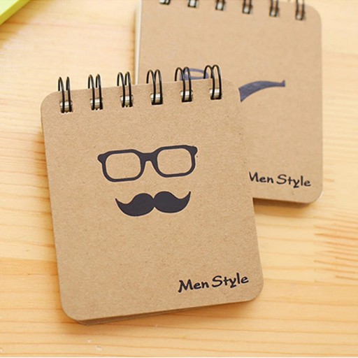 ELEGANTNÝ PÁNSKY ZÁPISNÍK ŠPIRÁLA SET NOTEBOOK 4x