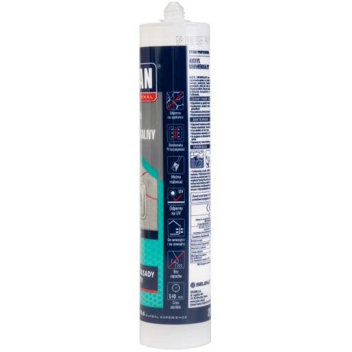 TITÁNOVÝ AKRYL UNIVERZÁLNY BIELY NA STENY, FASÁDY, STROPY 280ML 1KS