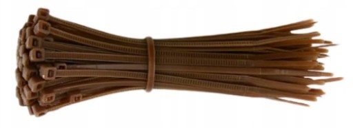 100x HNEDÉ KABELOVÉ VIAZAČKY KABELOVÉ VIAZAČKY VIAZAČKY 3,6x300 mm