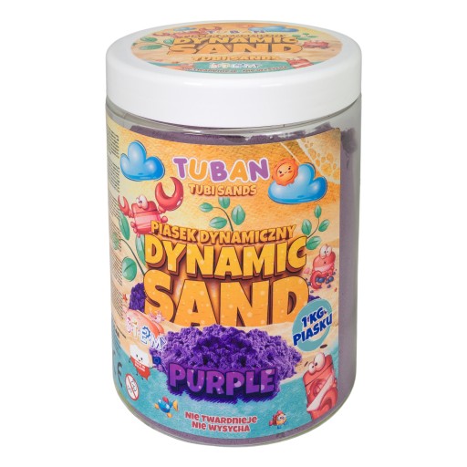 DYNAMIC KINETIC SAND fialová 1kg TUBAN