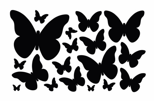 Nálepky BUTTERFLY, motýle, samolepky