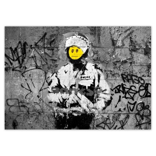 Samolepky A5 LEVEL Banksy Smiley