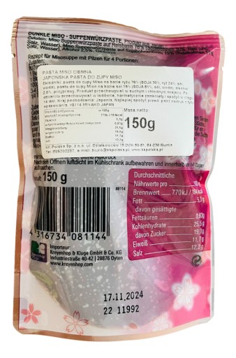 MISO AKA DARK MISO polievková pasta 150g M. Japonsko