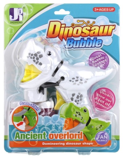 Bubble Gun Tekuté mydlo Bubble Machine 2x Dinosaurus
