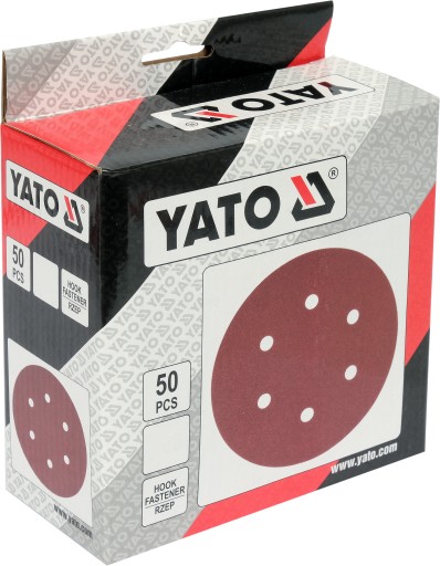 KOTÚČE BRÚSNEHO PAPIERA DIERKY NA VELCRO 150mm P40 50ks