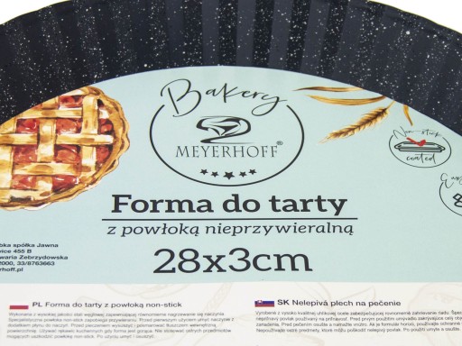 TARTOVÁ FORMA mramorová 28x3cm nepriľnavá
