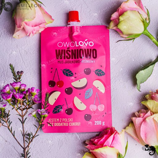 OWOLOVO ovocie bez cukru VIŠŇA - JABLKO VIŠŇA 200g
