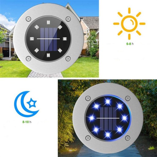 SOLÁRNA ZÁHRADNÁ LAMPA, FAREBNÁ LED SOLÁRNA ZÁHRADNÁ LAMPA