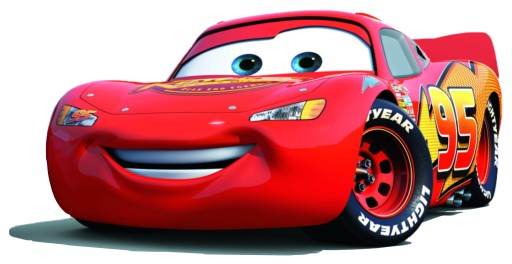 NÁLEPKA NA OKNÁ SKLENÉ ZRKADLO AUTÁ ZIGZAK MCQUEEN