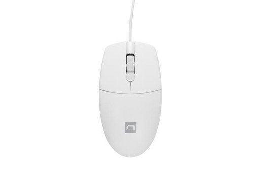 Natec RUFF 2 1000 DPI drôtová myš, biela