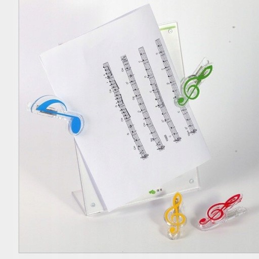 Hudobný klip Treble Clef Black CLIP