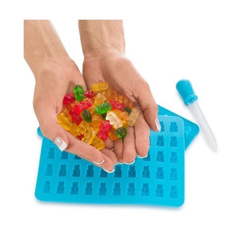 Forma na ľadovú ČOKOLÁDU BEARS JELLY BEARS s pipetou GUMISIE