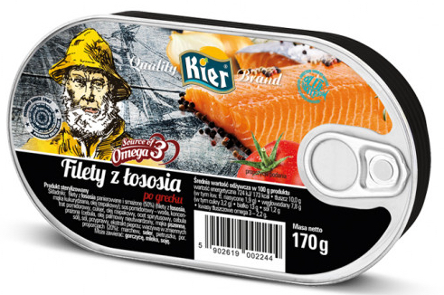 Grécke filety z lososa 170g Kier Omega 3 Delicious