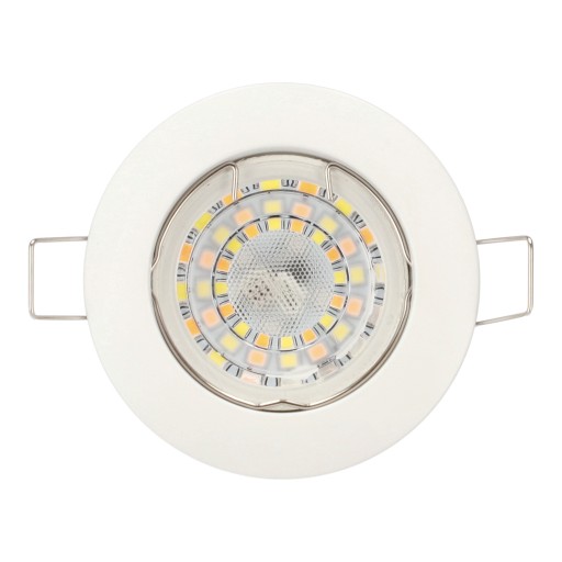 SET HALOGÉNOVÉ SVETLÁ + GU10 LED KRUH BIELY