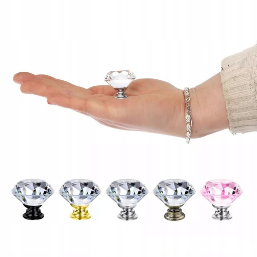KRYŠTÁLOVÝ NÁBYTOK Úchytka 30mm CRYSTAL