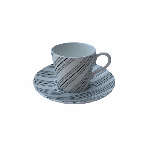 Šálka a podšálka na espresso 80ml, malá sada