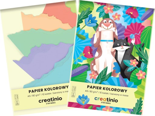 FAREBNÝ PAPIER A5 10 listov 80g CREATINIO
