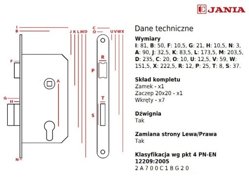 JANIA 90/50 WC ZÁMOK S PÁKOU Z089